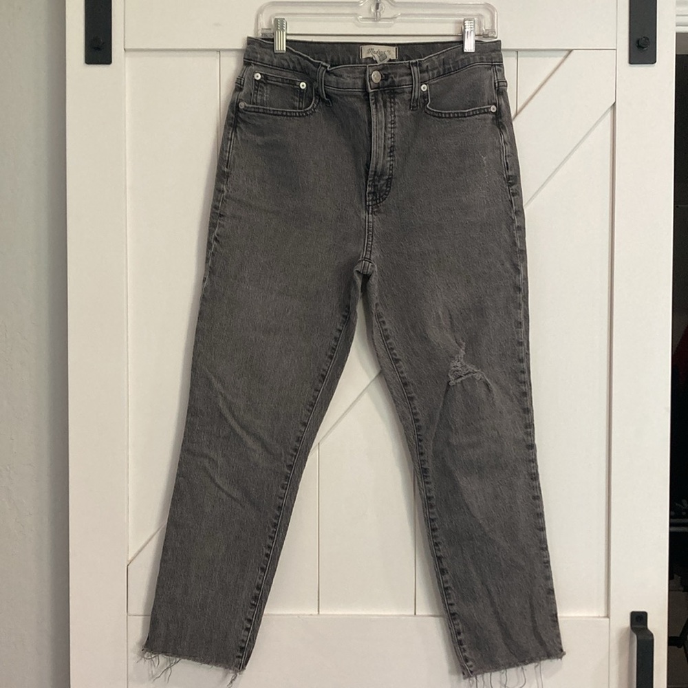 Madewell Perfect Vintage Jean, size 29, gray wash